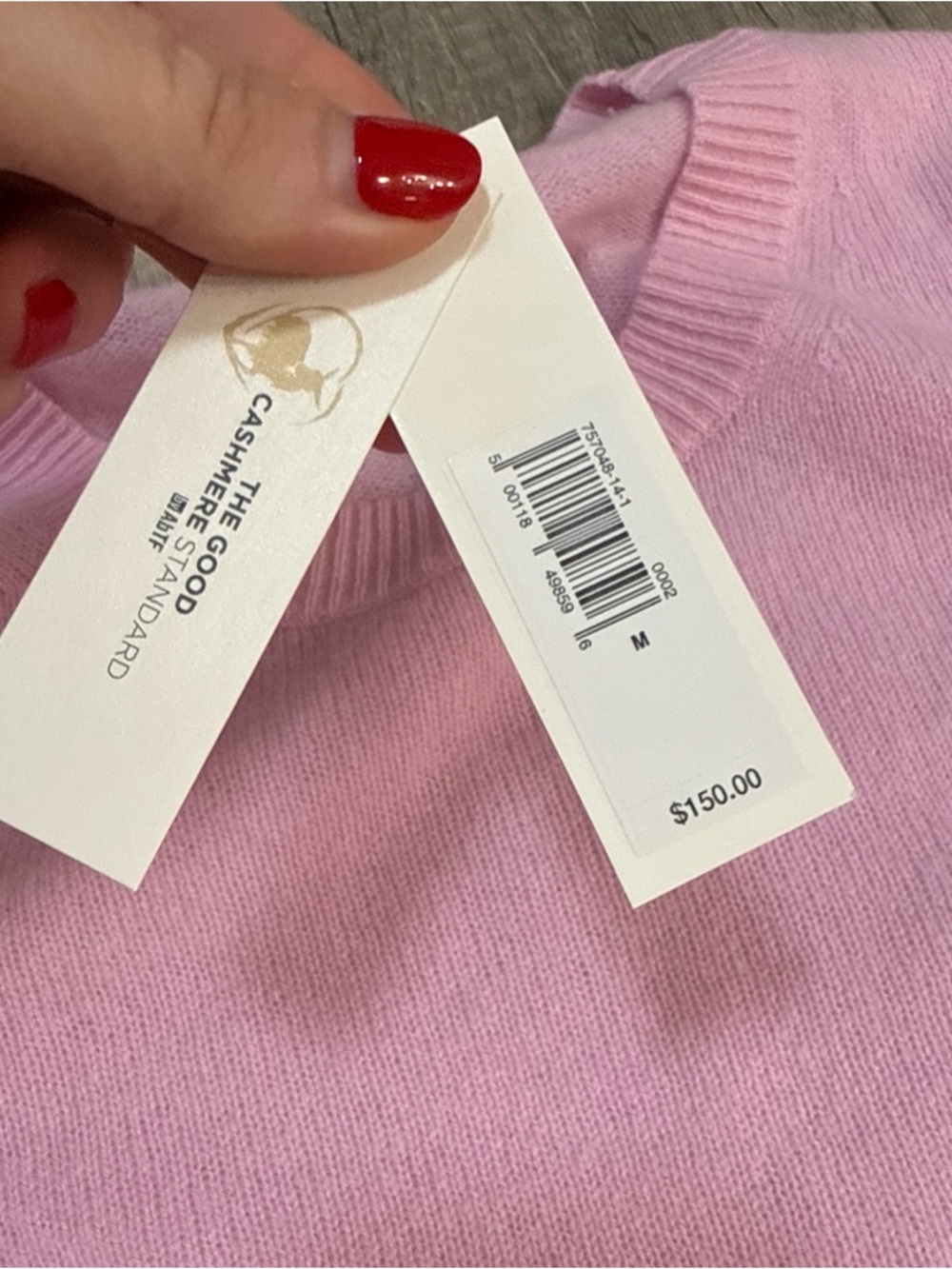 Banana Republic Pink Cashmere Sweater - Picture 4 of 5